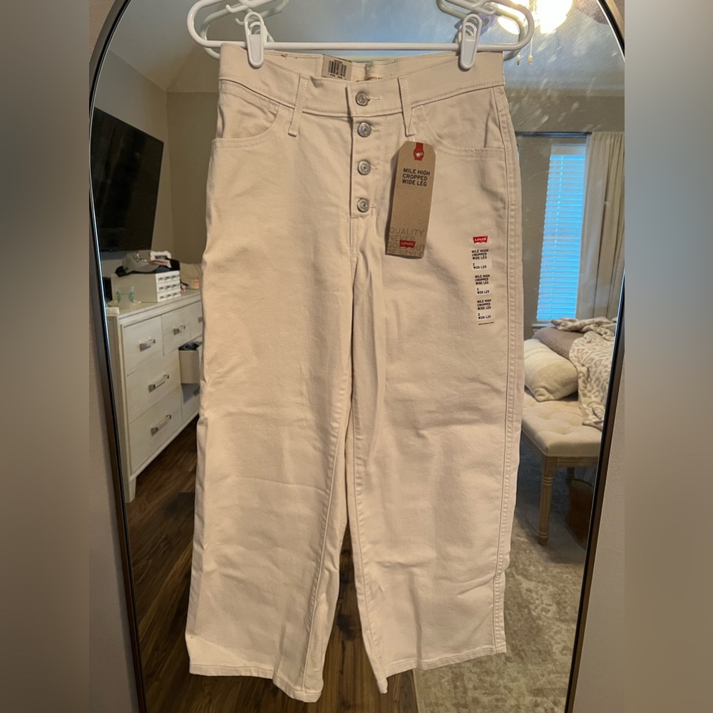 Levi’s Mile High Cropped Wide Leg Jeans